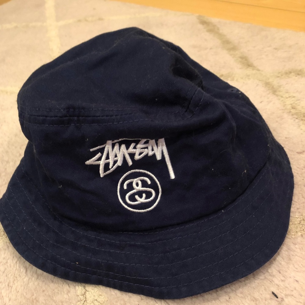 SOLD Blue Stussy bucket hat
